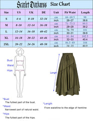 Lizakosht SD Women Renaissance Long Skirts Women Overlay Decorated Drawstring Waist Swing Skirt Victorian Renaissance Maxi Skirt A30