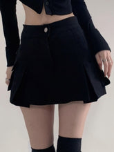 HOUZHOU Vintage Pocket Denim Cargo Skirt Women Korean Preppy Style High Waist Solid A-line Casual Pleated Mini Skirt Y2K E Girl