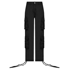 Spring And Summer European American New Women's Tooling Straight Trousers High Waist Loose Wide Leg Retro Old Cow Women's Jeans