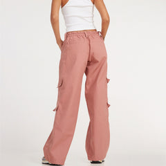 Lizakosht Womens Girls High Waisted Baggy Jeans Vintage Wide Straight Leg Boyfriend Denim Cargo Pants Y2K Trousers