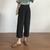 S-5XL Summer Cotton Linen Long Wide Leg Pants for Women 2022 High Waist Loose Casual Trousers Female