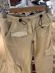 Lizakosht Vintage Khaki Baggy Cargo Pants Casual Spring Streetwear Pockets Wide Leg High Waist Pants Chic Harajuku Solid Straight Trousers