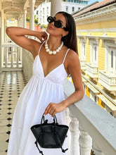Lizakosht White Women Sundress Backless Sexy Casual Beach Vestidos Maxi Long A-line Fashion Holiday New Dress