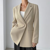 Lizakosht 2022 New Spring Ladies Temperament Blazer Women Long Sleeve Double-breasted Womens Blazers Chic Jacket Bleizer De Mujer