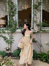 Lizakosht Women Sexy V Neck Lace Up Sweet Kawaii Fairy Party Elegant Spaghetti Strap Dresses Summer Fashion Ruffle Sleeveless Dress