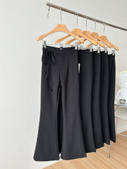 Lizakosht Casual Black Flared Pants For Woman Loose Comfortable Trousers Loose Women Pants For Women