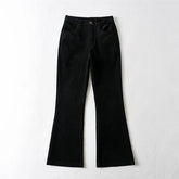 Lizakosht Corduroy Velvet Women Autumn Winter Long Pants Brown Black Casual Elegant Female Ladies Trousers
