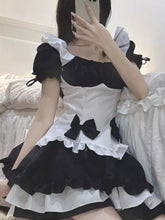 Lizakosht Lolita Kawaii Dress Women New Bow Sexy Party Mini Dresses Female Maid Cosplay Costume Animation Show Japanese Outfit Dress