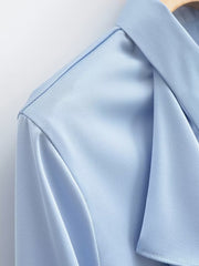 Lizakosht Fashion Summer Frill Women's Shirts Blouse Female Chic Long Sleeve Blouses Tops Casual Ladies Shirts and Blouses New