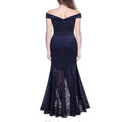 Lizakosht Women's New Off-Shoulder Lace Long Sheath Hem Swallow Tail Sexy Party Dresses Female Sleeveless Bodycon Dress Mujer Vestido