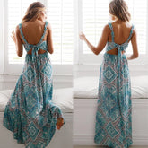 Lizakosht Women's Spring and Summer Sexy Strap Tied Split Party Dresses Mujer Vestido