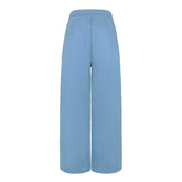 Lizakosht Elegant Jeans Women's Y2K Summer Loose Wide Leg Pants Retro Casual Street Blue Plus Size Denim Trousers 2023 New Ladies Pants