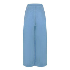 Lizakosht Elegant Jeans Women's Y2K Summer Loose Wide Leg Pants Retro Casual Street Blue Plus Size Denim Trousers 2023 New Ladies Pants