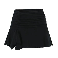 Lizakosht Women Y2k Arielle Layered Bike Skort Mini Skirt
