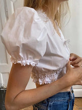 GypsyLady Casual Sexy Chic Cropped Blouse Shirt White Cotton Lace Summer Women Blouse Pull Sleeve Y2K Holiday Party Ladies Tops