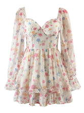 Gypsylady Floral Printed Chic Mini Dress Beige Smocked Summer Women Dresses Lantern Sleeve Backless Sexy Holiday Ladies Vestidos