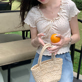 Lizakosht Sweet Tshirt Women Summer V-Neck Short Sleeve Lace-up Floral T-shirt Female Tops Tees Kawaii Clothes