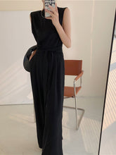 New Summer Women Casual Lace Up Jumpsuits Female Fashion Elegant Office Lady Long Rompers