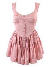 GypsyLady High Street Chic Mini Dress Pink Chiffon Women Summer Dresses Ruffles Tank Bodycon Party Sexy Ladies Dress Vestidos