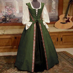 Lizakosht Chemise Cardigan Women Renaissance Queen Costume Irish Festival Medieval Dress Halloween Outfit For Adult Plus Size