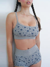 Lizakosht Women's Sling Print Shorts Set Stretchy Ribbed Knit Floral Camis Elatic Waist Shorts 2 Piece Sets Casual Fashion Outfits Summer