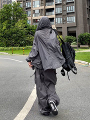 Lizakosht Y2K Harajuku Loose Pants Women Hippie Streetwear Oversize Pockets Cargo Trousers Hip Hop Techwear Wide Leg Jogger Pantalones 90s