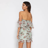 High Quality Summer Bodycon Dress Women Ruffle Dress 2022 New Arrivals Off The Shoulder Sexy Party Dress Clubwear