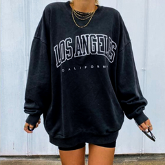 Los Angles Pullovers Women Hoodies Long Sleeve Loose Autumn Casual Woman Sweatshirt 2021 Fashion Hoodies For Women