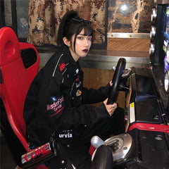 Ulzzang Chic Women tops High Street Unisex BF Loose Jacket Men Women New version Oversize Female Basic Coats All-match Hoodies