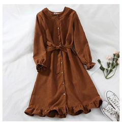 Winter Autumn Dress Women Pink Ruffle Long Sleeve Dress Christmas 2022 Korean Kawaii Elegant Robe Femme Vintage Clothes Tunic
