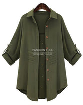 Hot Sale Autumn Fashion Women Trench Coat Casual Outwear Single Breasted Turn-down Collar Women Thin Coat manteau femme