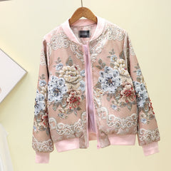 Svoryxiu Designer Custom Made Autumn Winter Outwear Jackets Women's Vintage Gold Line Jacquard Beading luxury Tops Coat Jackets