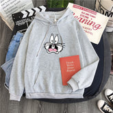 Hot Hit Winter Print Rabbit 10 Colors S-3XL Oversize Harajuku Hoodies Women Long Sleeve Casual Couple Sweatshirts Autumn