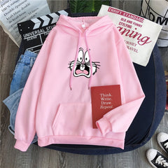 Hot Hit Winter Print Rabbit 10 Colors S-3XL Oversize Harajuku Hoodies Women Long Sleeve Casual Couple Sweatshirts Autumn