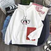 Hot Hit Winter Print Rabbit 10 Colors S-3XL Oversize Harajuku Hoodies Women Long Sleeve Casual Couple Sweatshirts Autumn