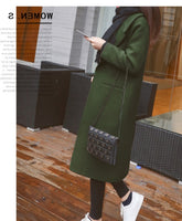 Women's Winter Black Long Wool Coat Outerwear 2021 Ladies Trench Korean Fashion Female Loose Warm Clothes Windbreaker Caramel