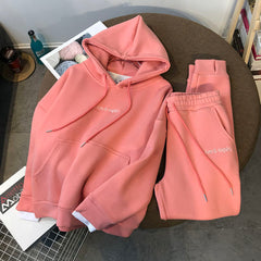 New hooded sweater women's suit sports and leisure two-piece trousers spring new net celebrity fashion hot sale