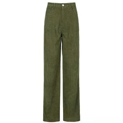 Europe and The United States New Retro Super Light Core Velvet Slacks, Brown Wide Leg Pants, Street Style Comfortable Jeans