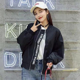 Harajuku BF jacket 2021 spring and autumn new loose Japanese college style baseball uniform mid length jacket female student ins