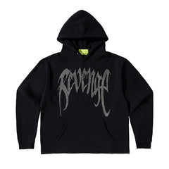 New luxury Unisex REVENGE diamonds Skull Pullover Hoodies Hoody hooded Sweatshirts velvet Cotton Drake Thick Fleece Street #N342