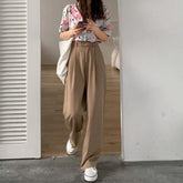 women casual loose wide leg pants 6837#