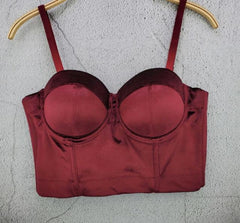 Lizakosht S M L XL 2XL 3XL Fashion Mesh Push Up Bralet Women's Corset Bustier Bra Night Club Party Sexy Cropped Top Vest Plus Size AW514