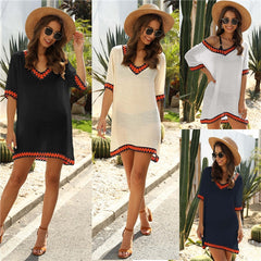 Beach Dress Cover Up Women White Large Pareo Crochet 2021 Women's Summer Bikini Cover-up for Woman Black Tunic Ups Playa Dresses