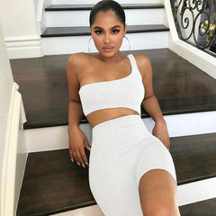 Fashion Sexy Women Hollow Out Jumpsuit Playsuit Club Streetwear Single Strap Solid Bodycon Playsuit Biker Shorts Women