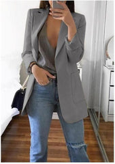 Lizakosht Europe and America fashion lapel slim cardigan temperament suit jacket women