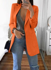 Lizakosht Europe and America fashion lapel slim cardigan temperament suit jacket women
