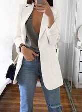 Lizakosht Europe and America fashion lapel slim cardigan temperament suit jacket women