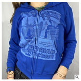 Y2K Aesthetic Women Hoodies With Pockets Vintage Graphic Printed Zipper Coat Top E-girl Sweatshirt Green Autumn Fairy Grunge