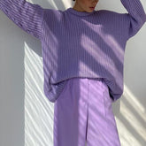 Women's Knitted Thicken Pullovers Sweater Autumn Winter Oversize Long Sleeve Casual Loose Sweaters Female Solid 2021 Ladies Top