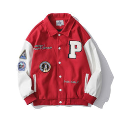 Hip Hop Bomber Jackets Women Embroidery Baseball Jacket Casual Men Oversized Varsity Uniform Autumn Harajuku Jackets Streetwear